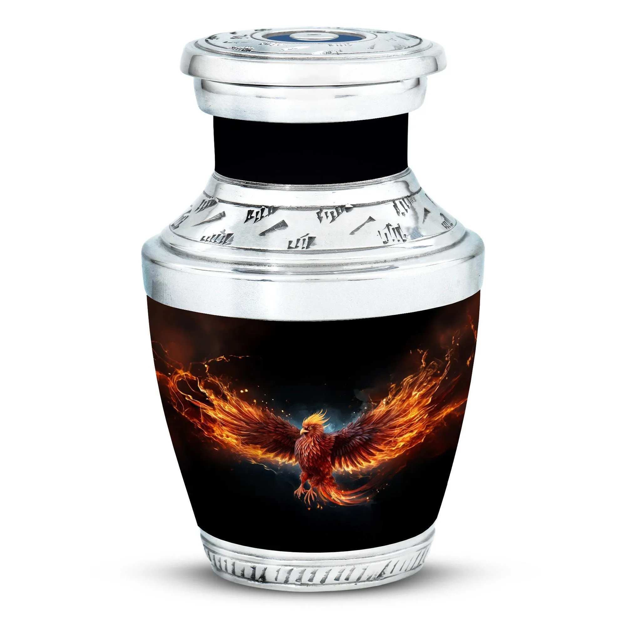 Unique Red Phoenix Memorial Keepsake: Phoenix Bird Cremation Urn