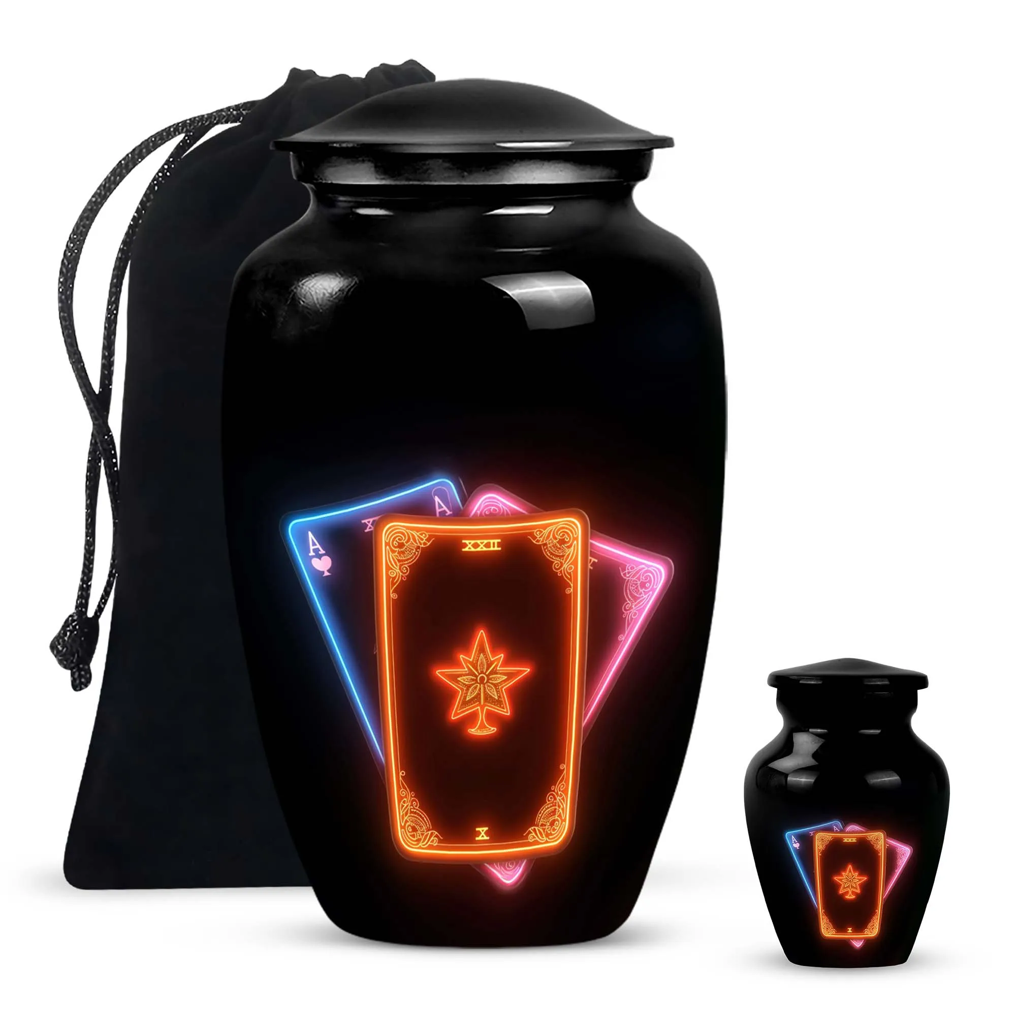 Unseen Harmony Cremation Tarot Urn for the Aesthetic Female Soul