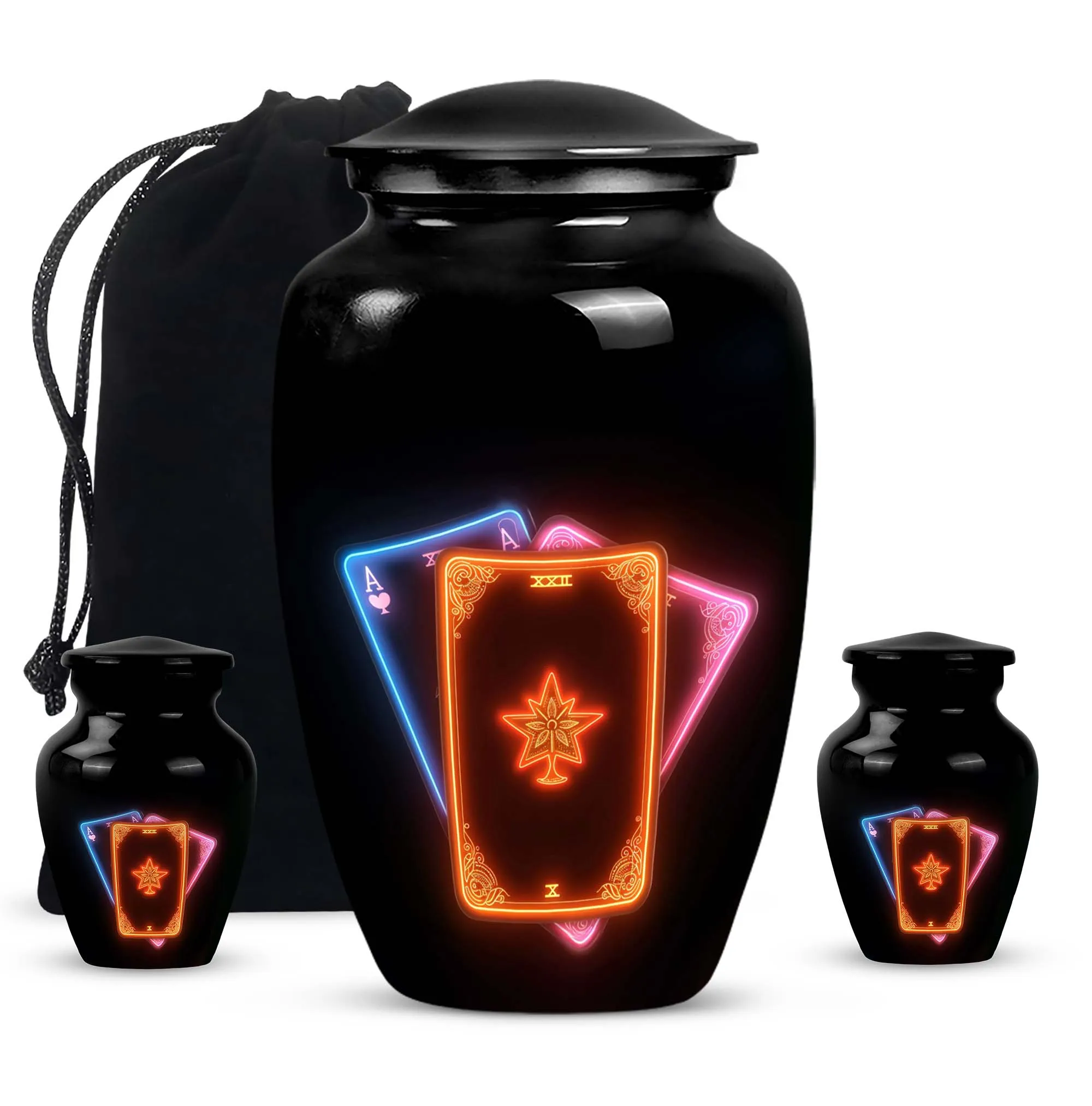 Unseen Harmony Cremation Tarot Urn for the Aesthetic Female Soul