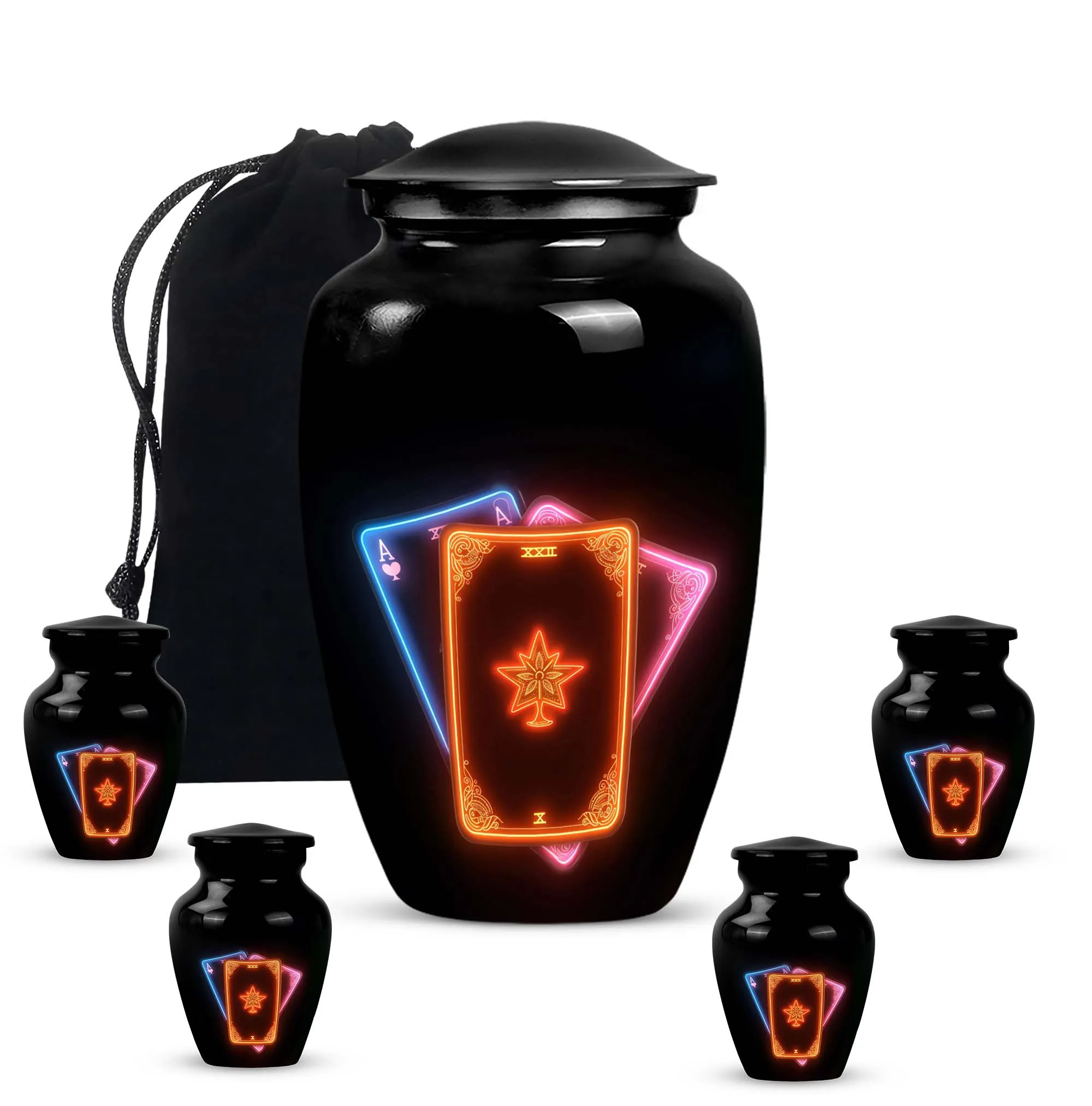 Unseen Harmony Cremation Tarot Urn for the Aesthetic Female Soul