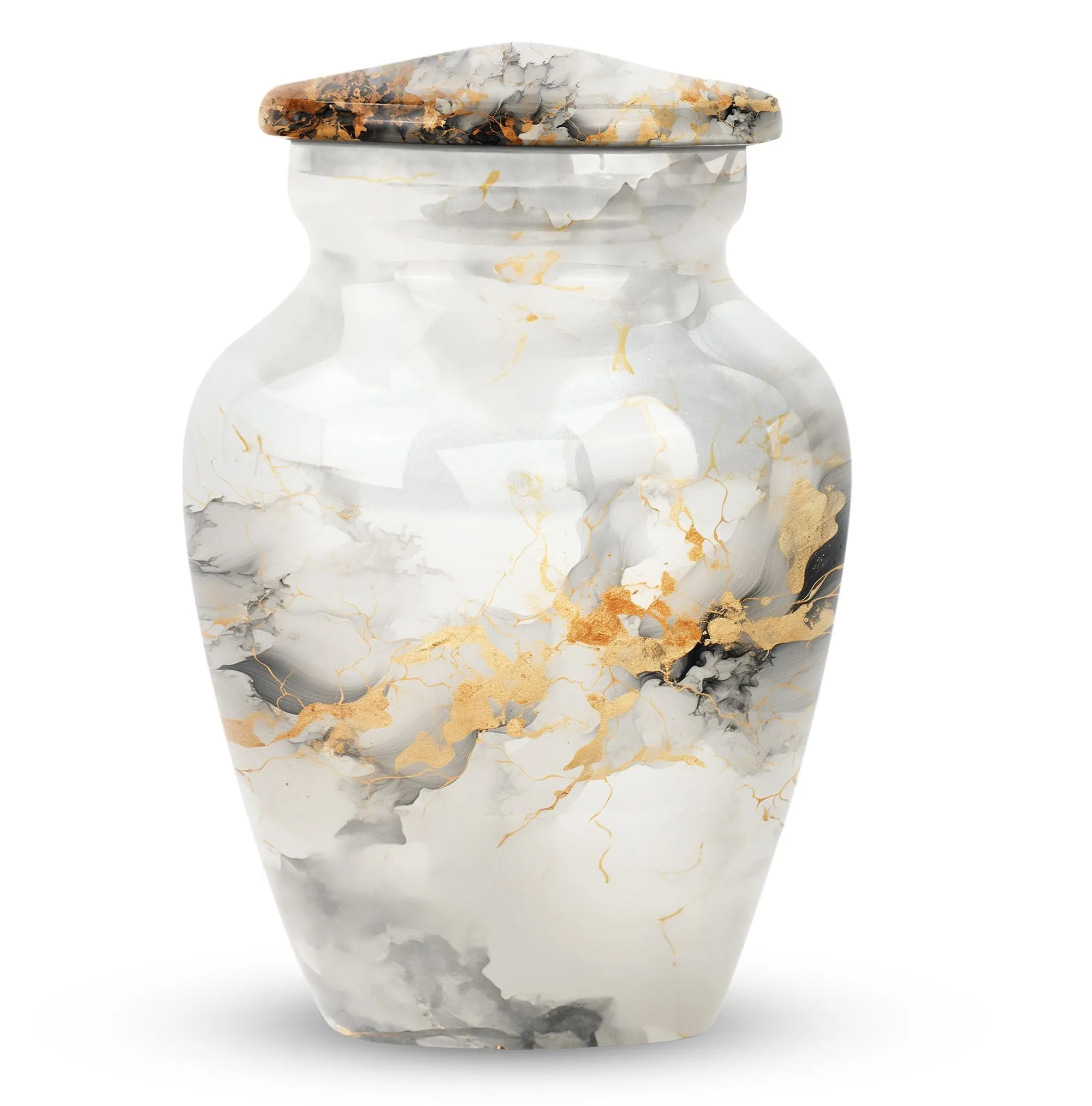 Vibrant Swirl Urn: Resplendent Tribute In Memory Resting Space