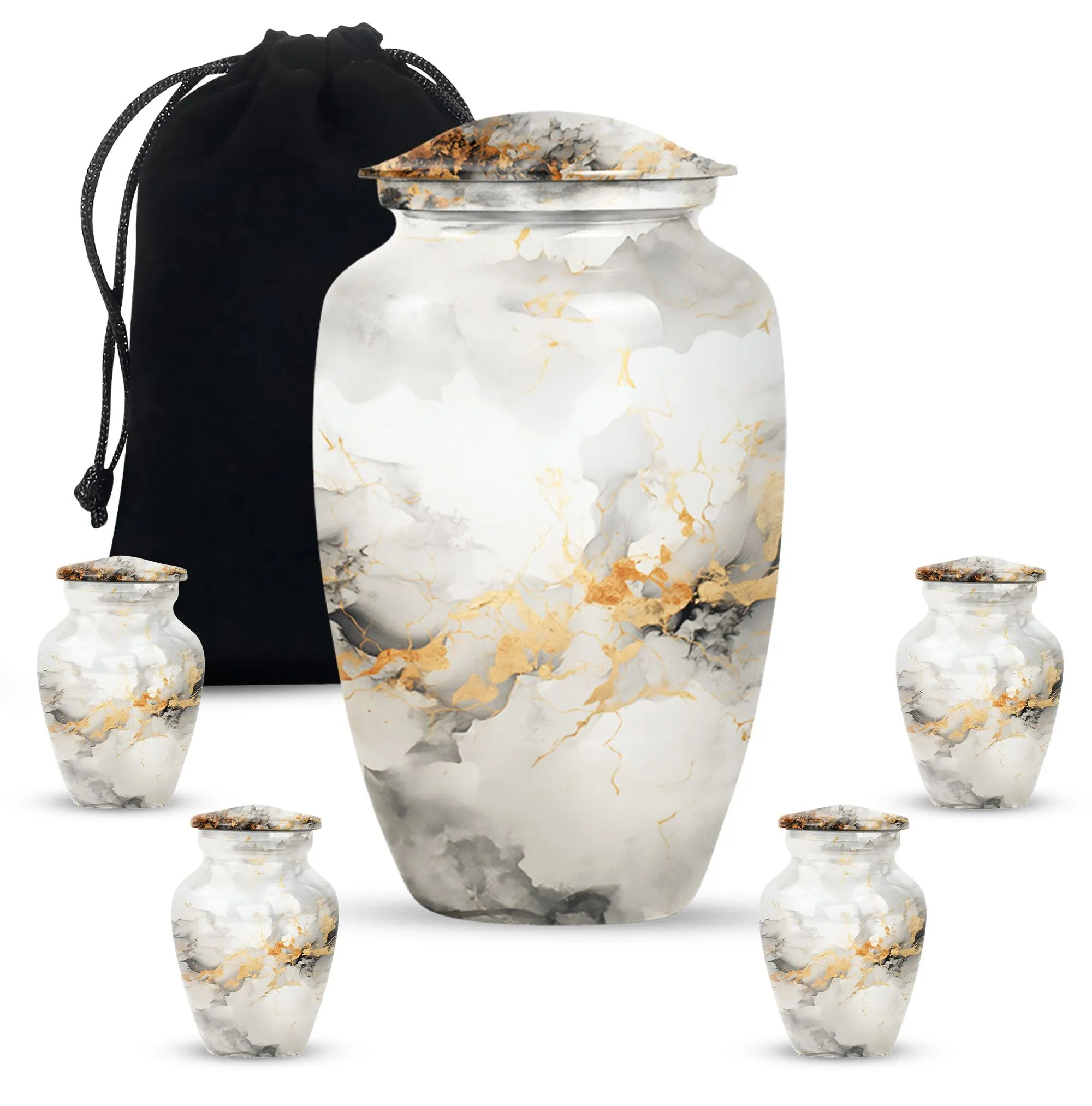 Vibrant Swirl Urn: Resplendent Tribute In Memory Resting Space