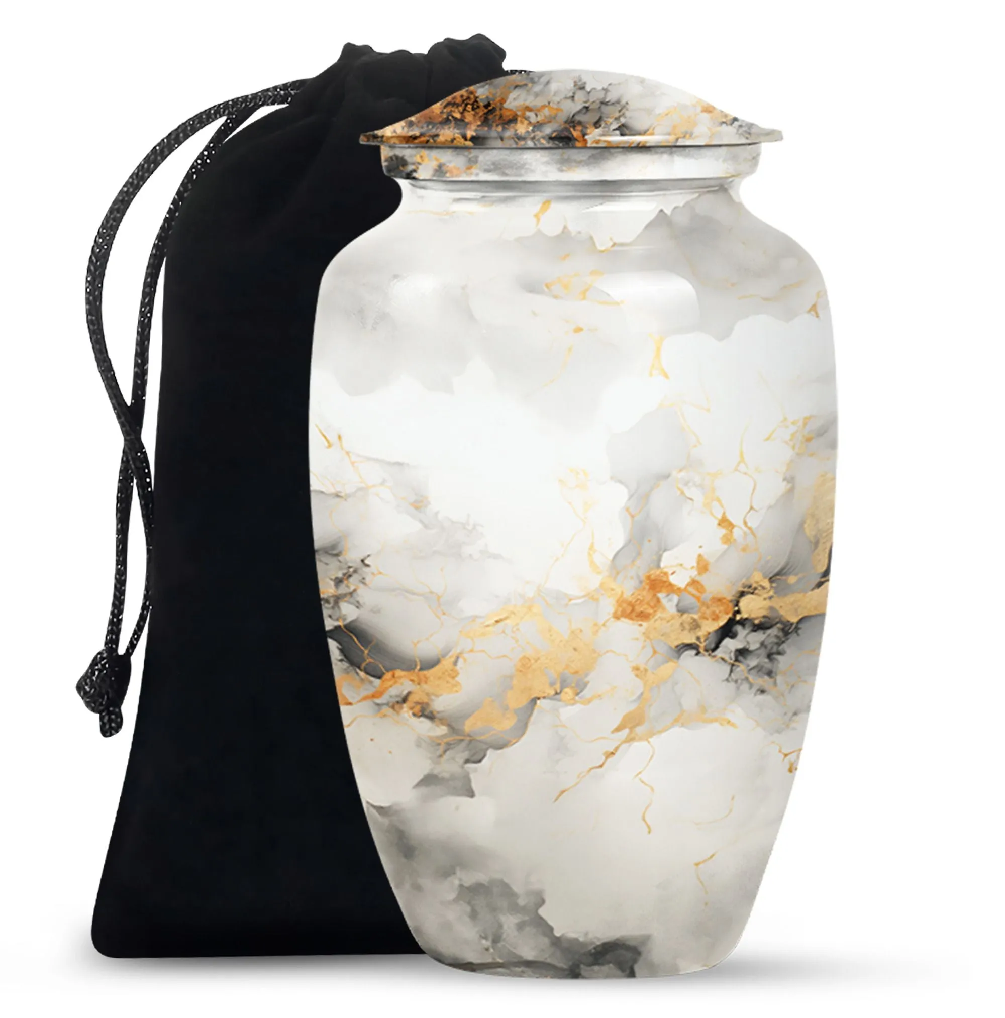 Vibrant Swirl Urn: Resplendent Tribute In Memory Resting Space