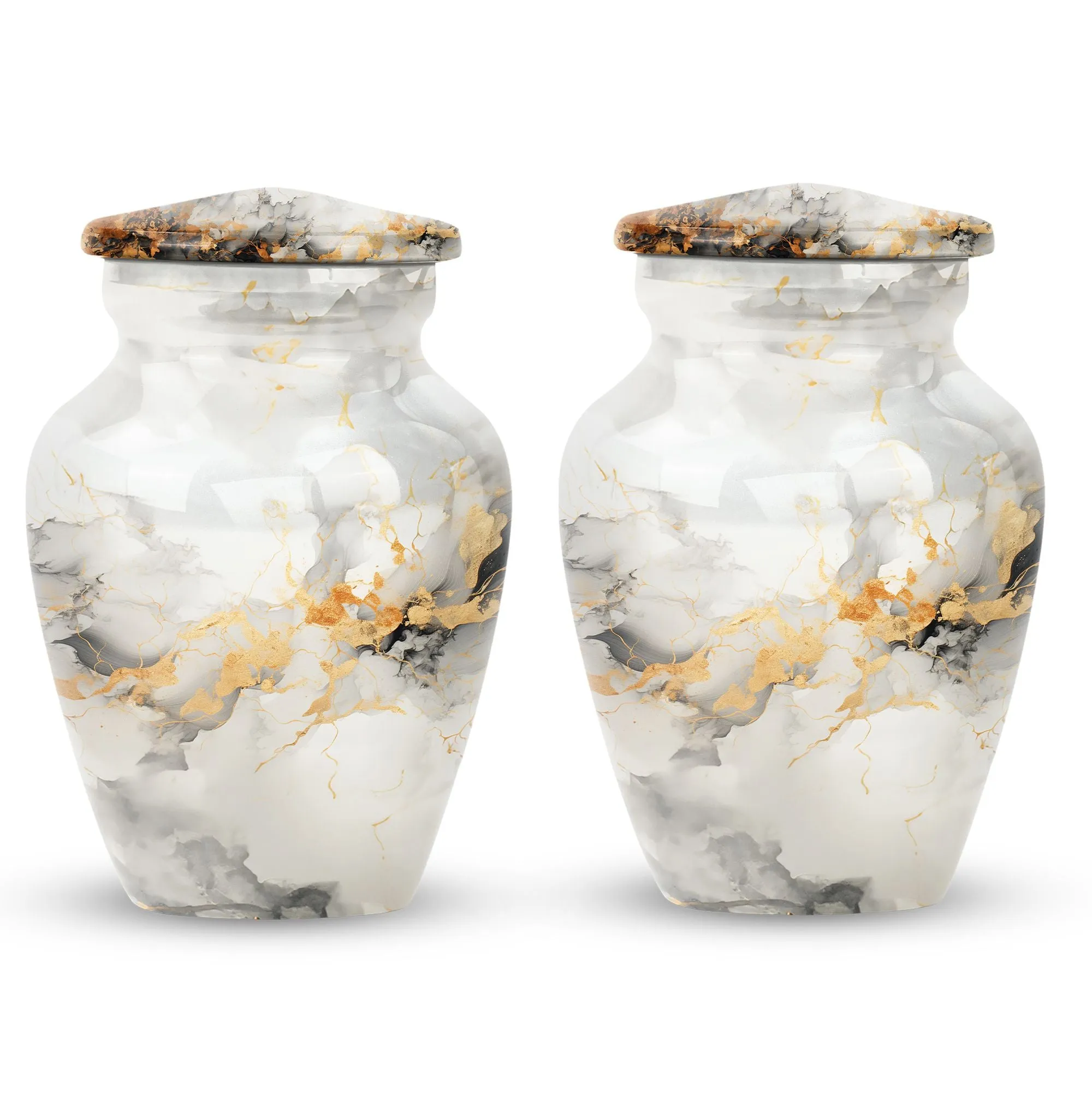 Vibrant Swirl Urn: Resplendent Tribute In Memory Resting Space