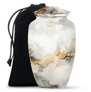 Vibrant Swirl Urn: Resplendent Tribute In Memory Resting Space
