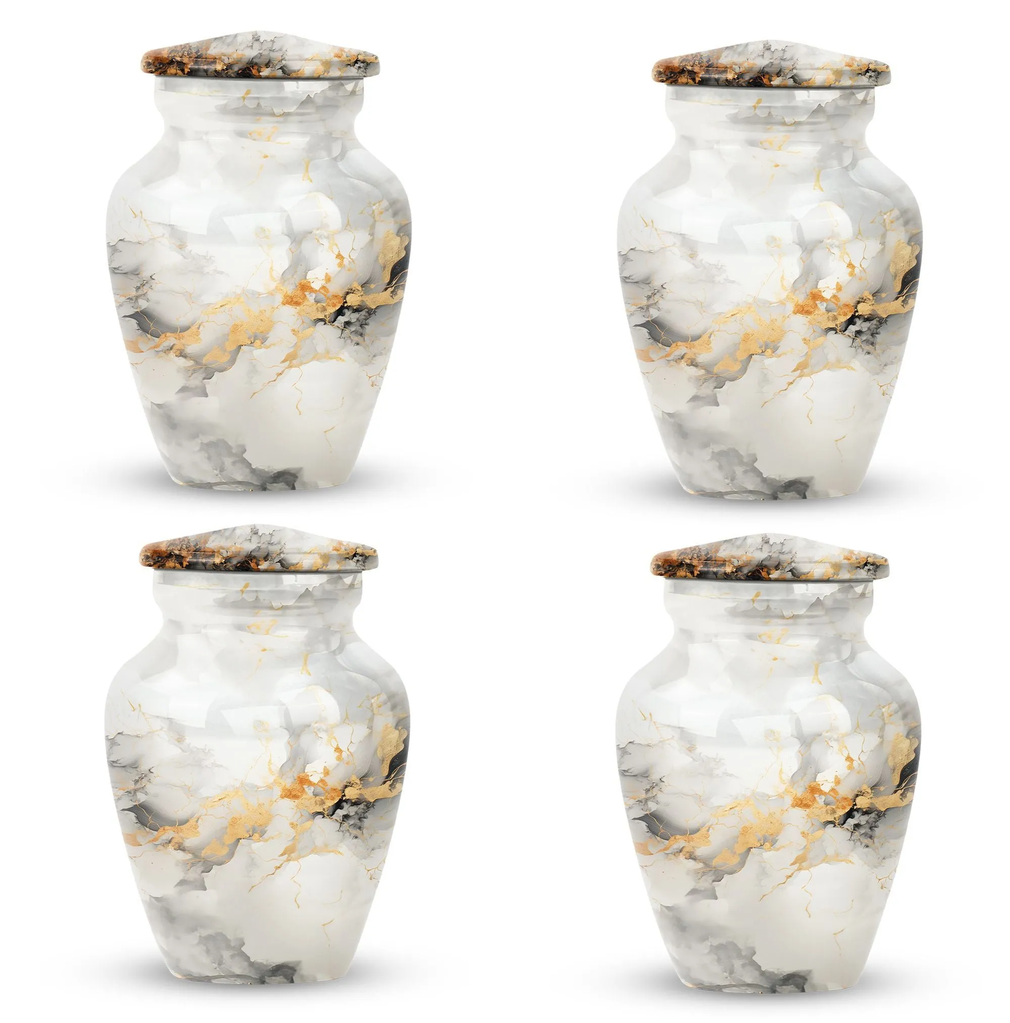 Vibrant Swirl Urn: Resplendent Tribute In Memory Resting Space