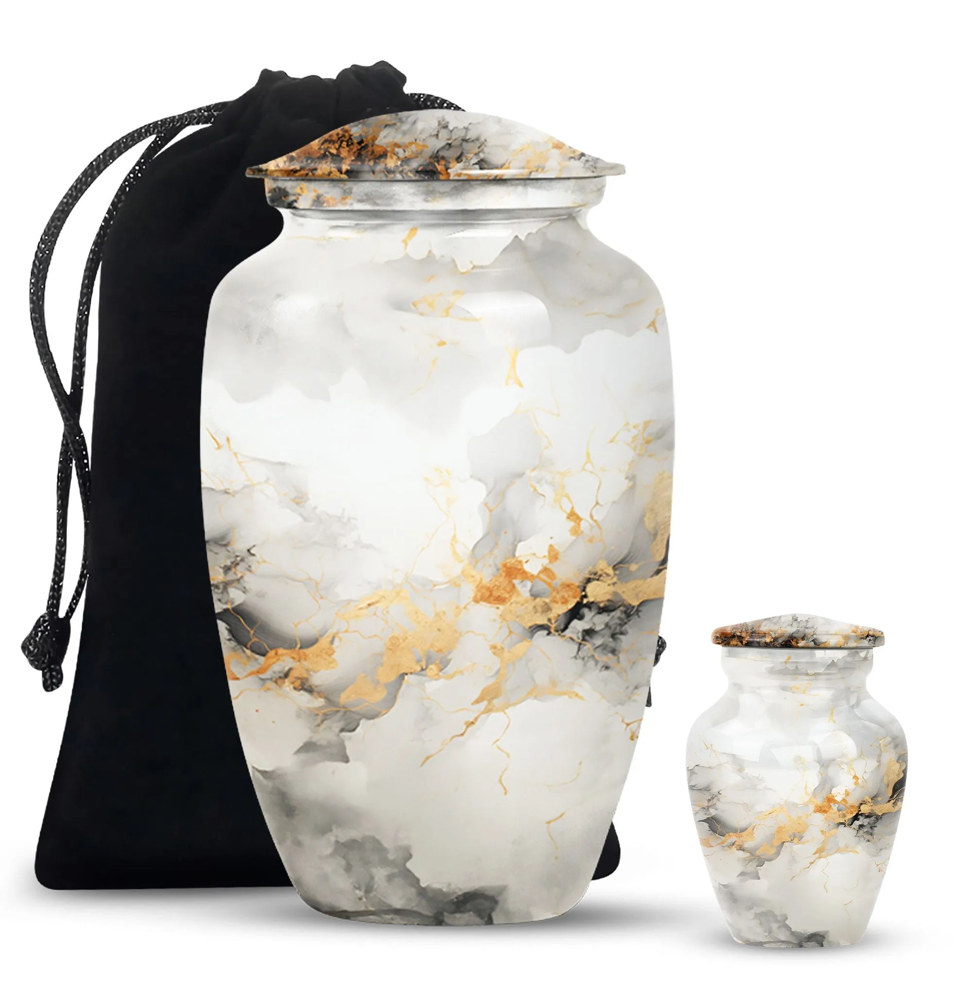 Vibrant Swirl Urn: Resplendent Tribute In Memory Resting Space