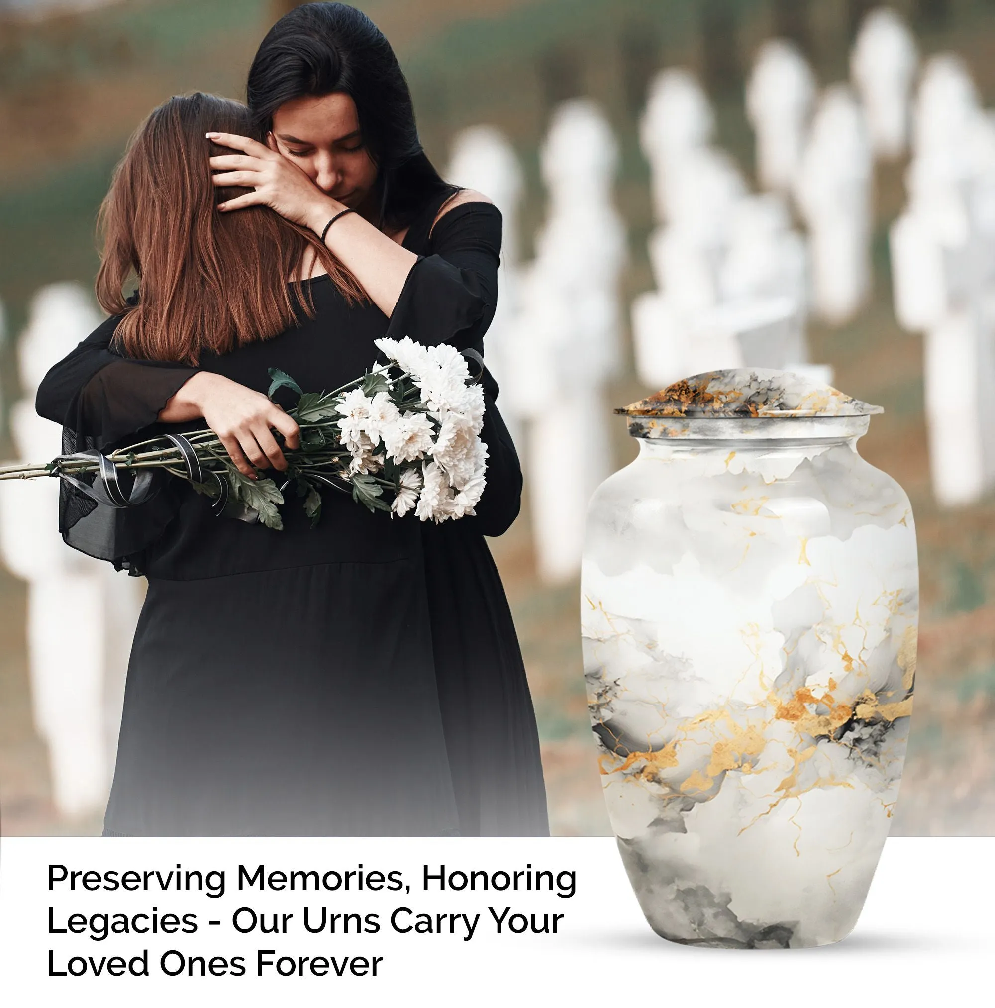 Vibrant Swirl Urn: Resplendent Tribute In Memory Resting Space