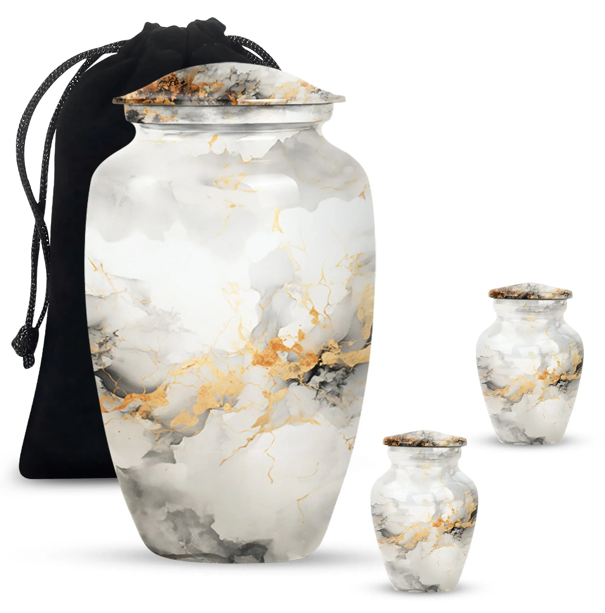 Vibrant Swirl Urn: Resplendent Tribute In Memory Resting Space
