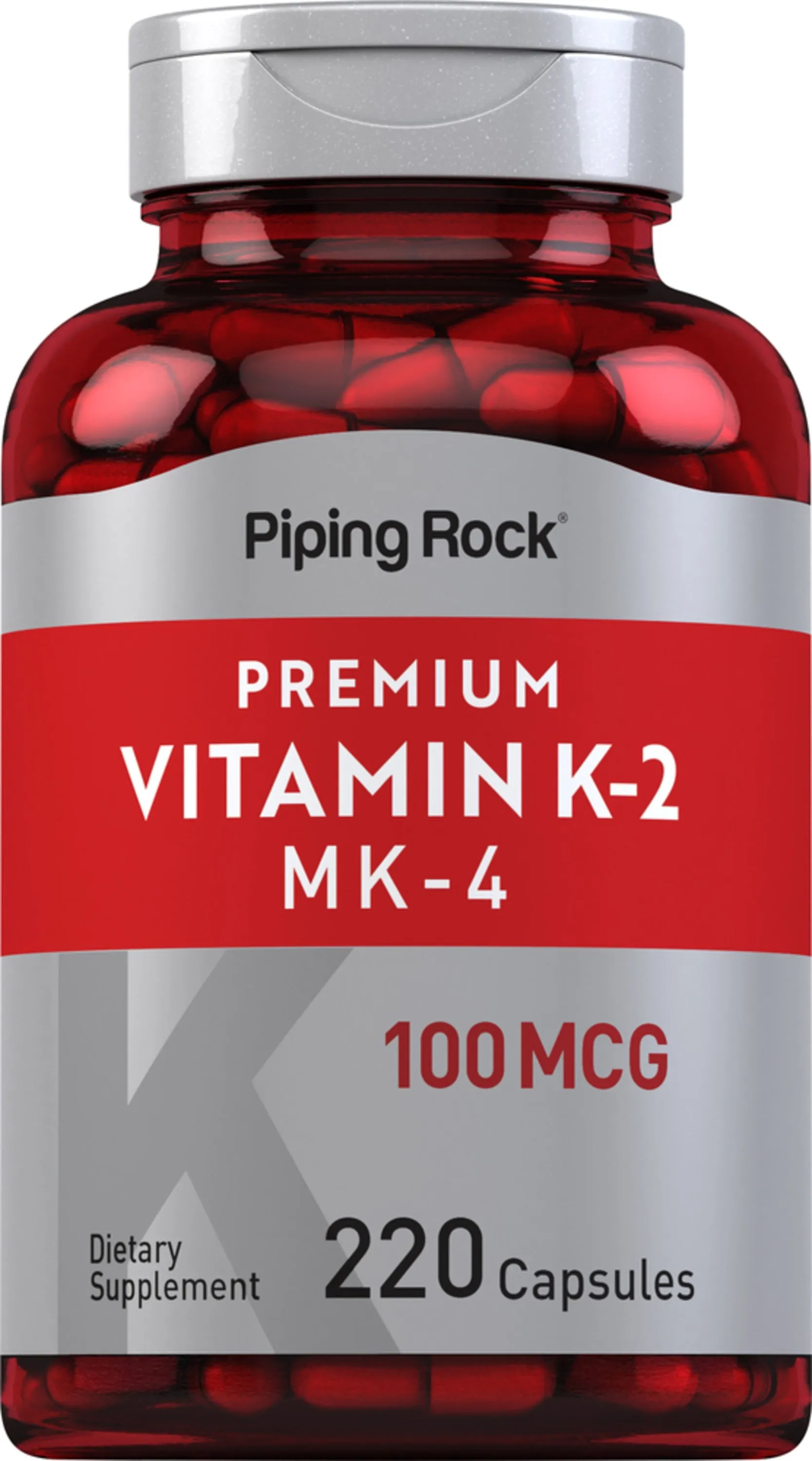 Vitamin K-2 with MK-4, 100 mcg, 220 Capsules