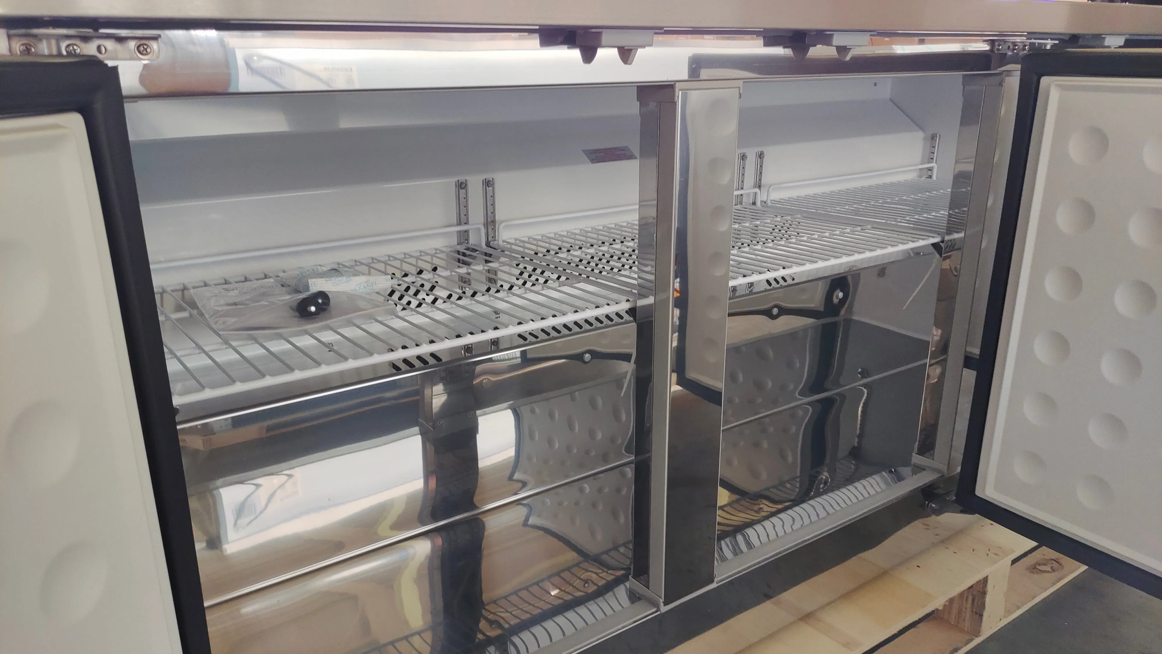 Webcoolers UC-72 72‘’ Undercounter Three Section Door Refrigerator