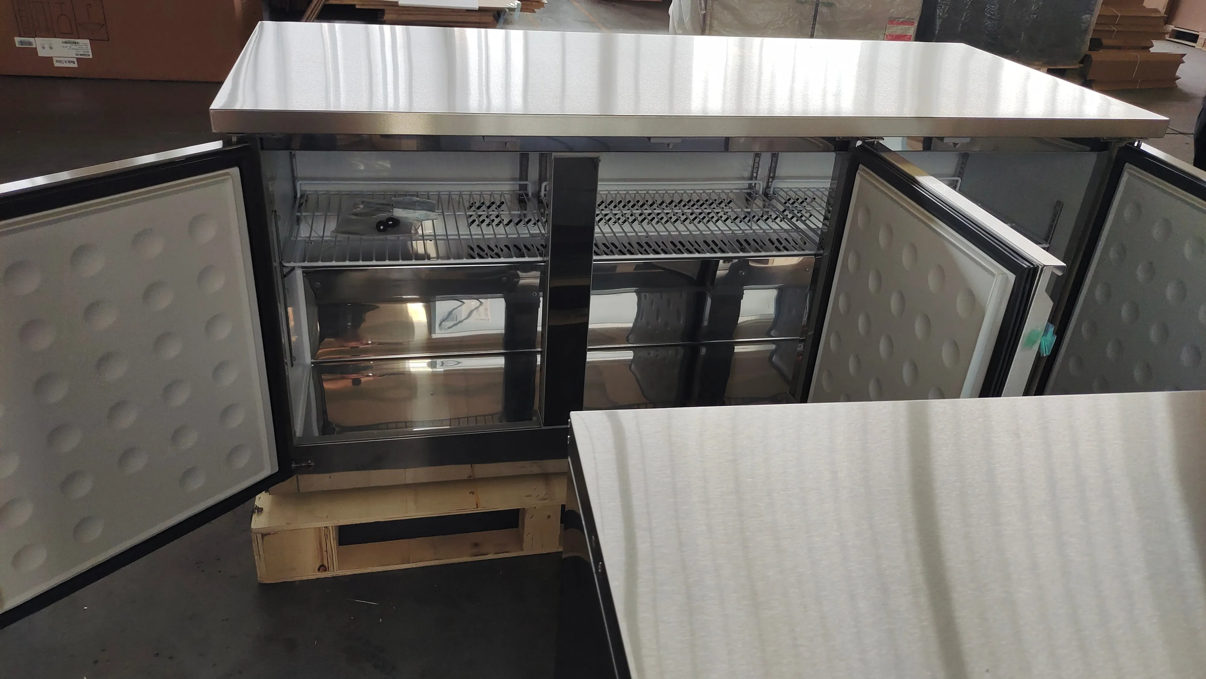 Webcoolers UC-72 72‘’ Undercounter Three Section Door Refrigerator