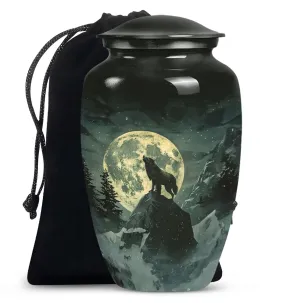 Wolf Howling Serenity: Cremation Urns