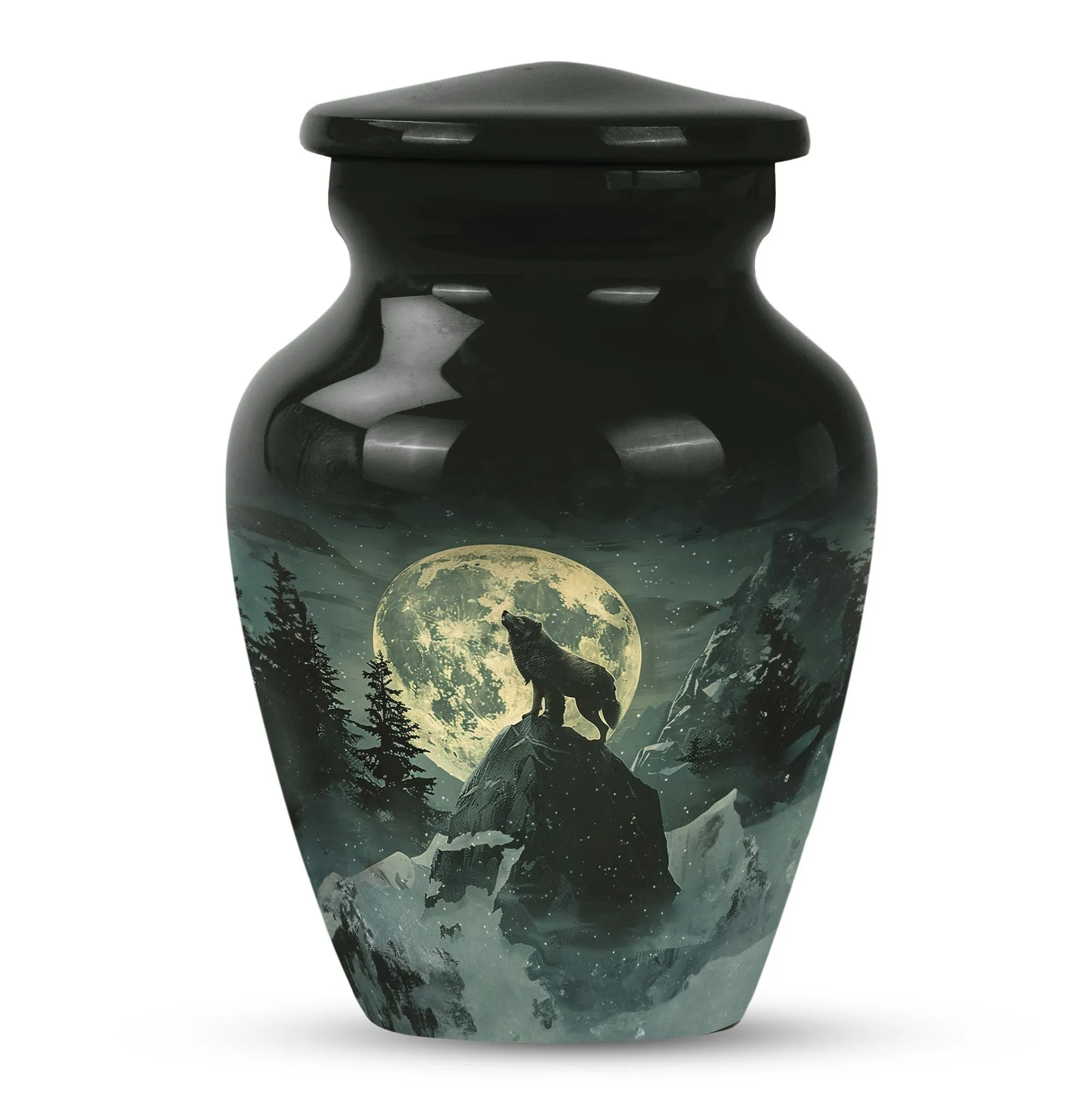 Wolf Howling Serenity: Cremation Urns