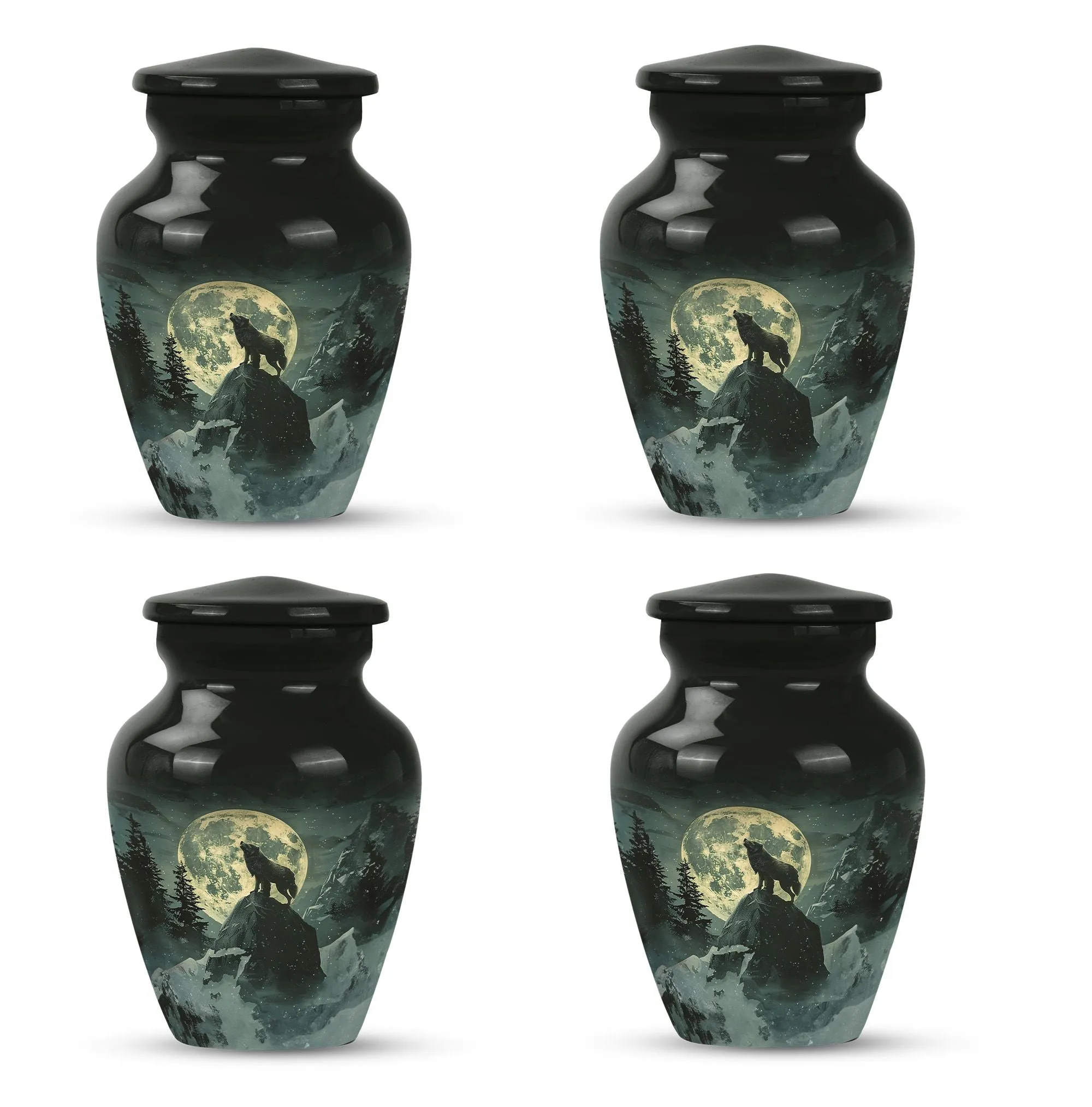 Wolf Howling Serenity: Cremation Urns