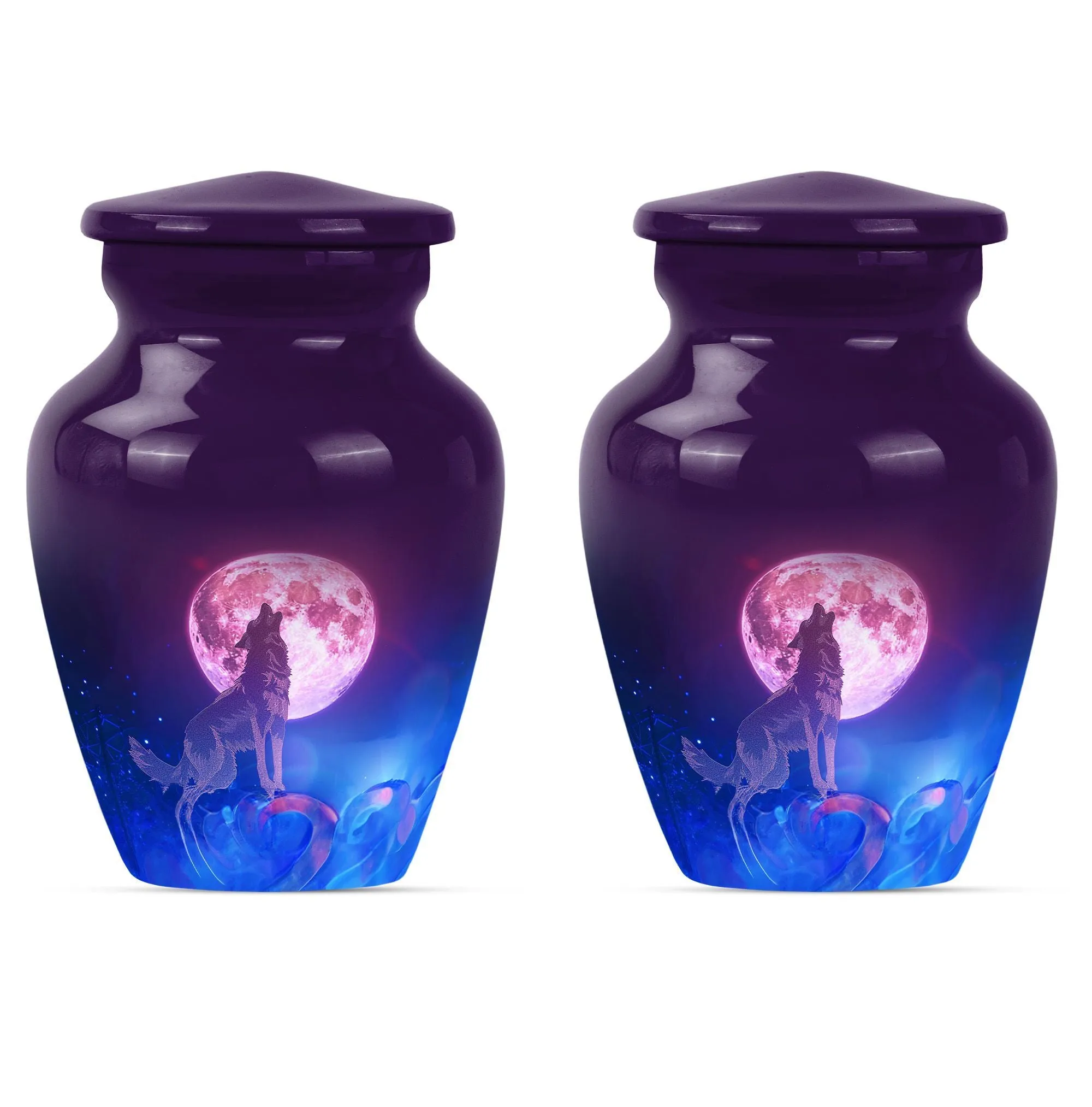 Wolf Tribute: Serenity Cremation Urn For Adult Women Ashes