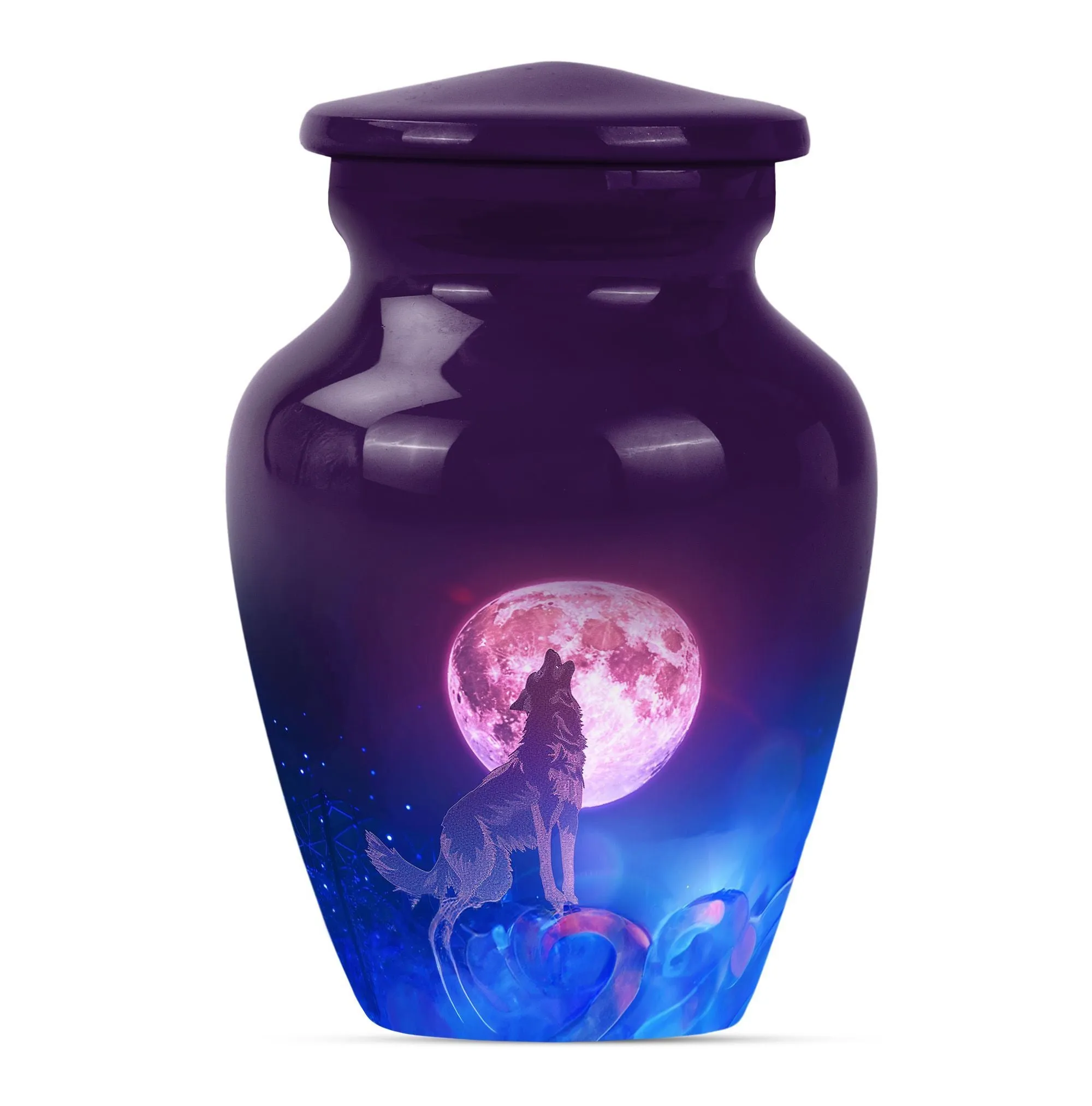 Wolf Tribute: Serenity Cremation Urn For Adult Women Ashes