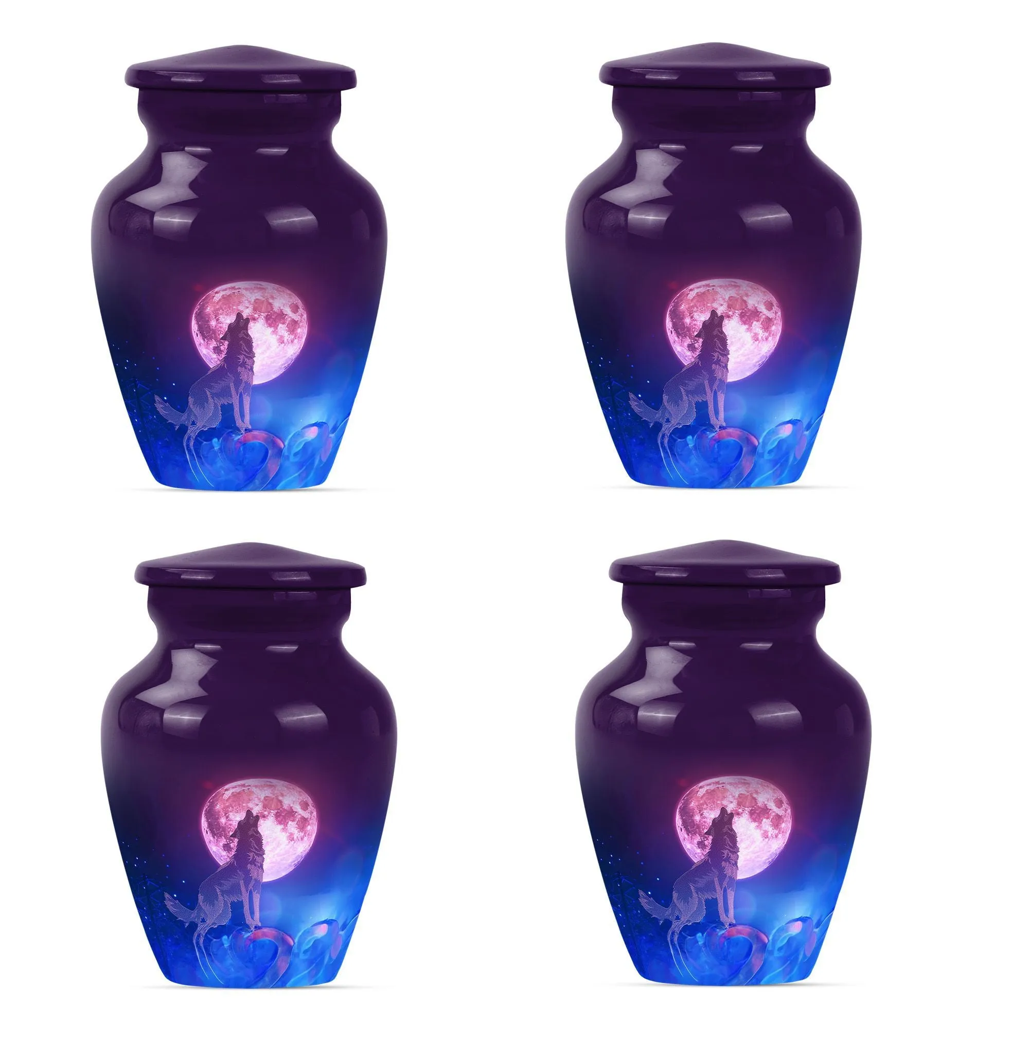 Wolf Tribute: Serenity Cremation Urn For Adult Women Ashes