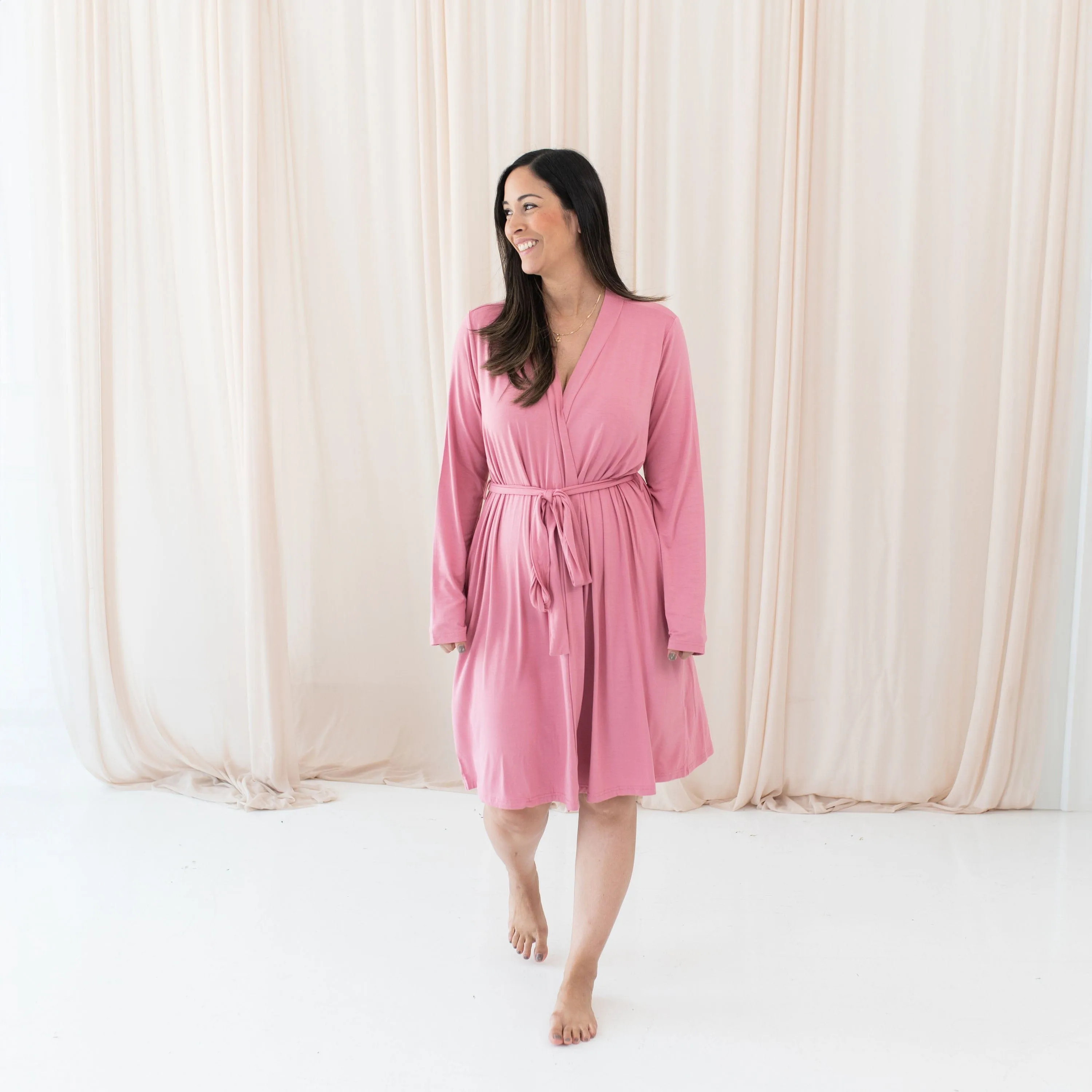 Women’s Lounge Robe in Apple Blossom