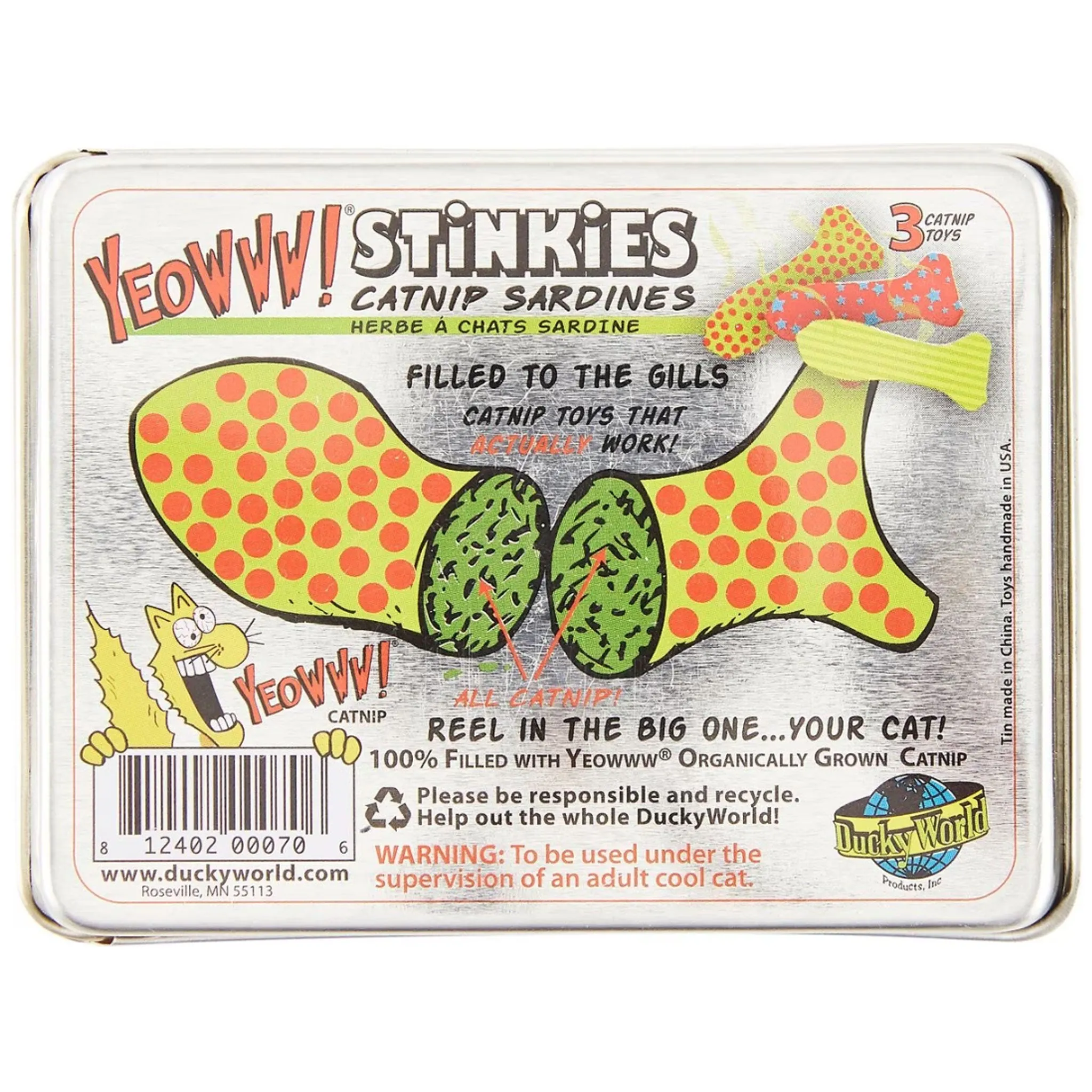 Yeowww Tin of Stinkies Cat Catnip - One Size