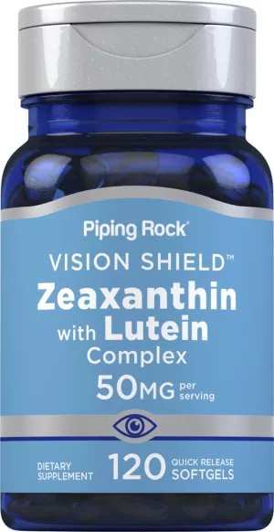 Zeaxanthin with Lutein Complex, 50 mg (per serving), 120 Quick Release Softgels