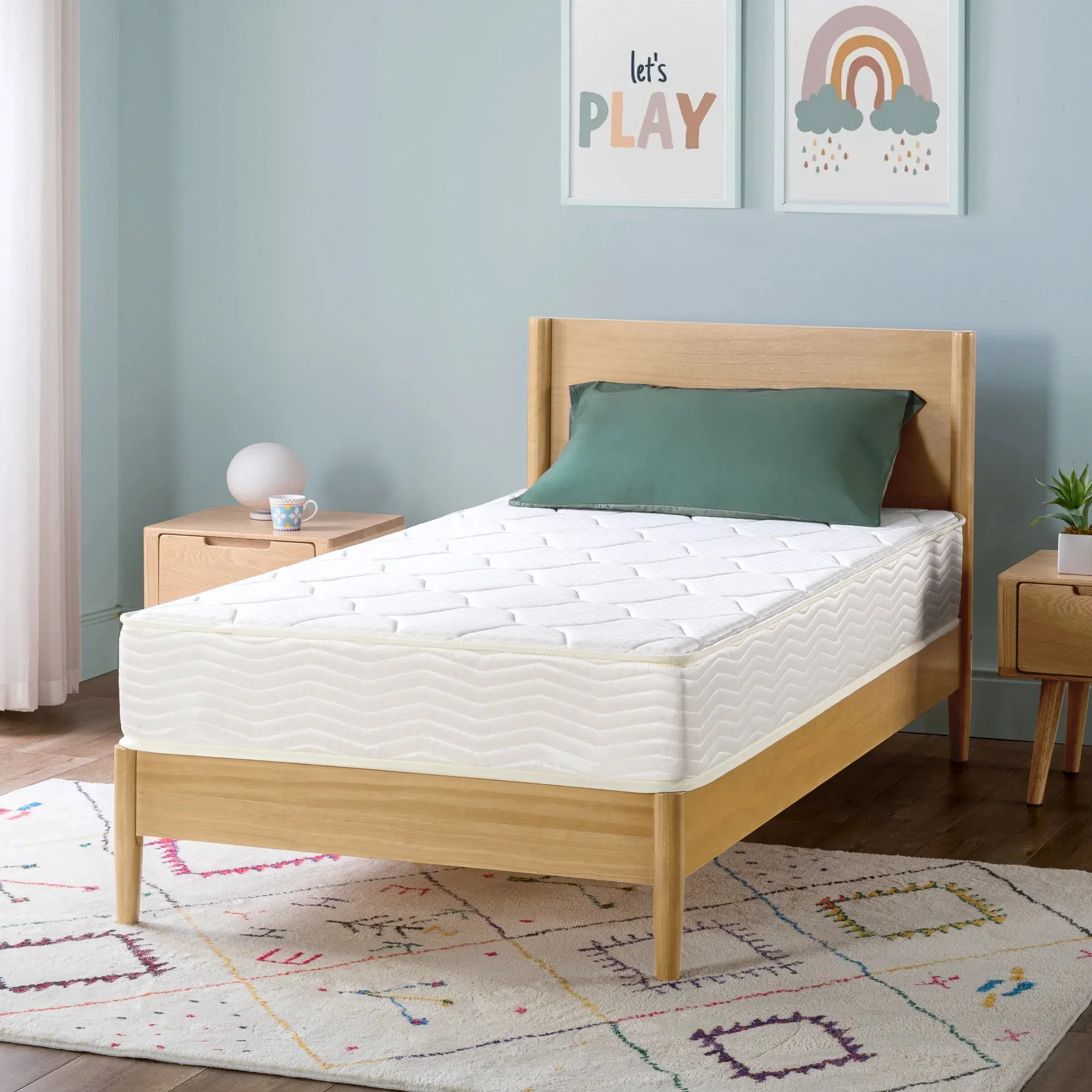 Zinus ZNWB-8T 8" Bonnell Innerspring Mattress Firm Feel, Twin