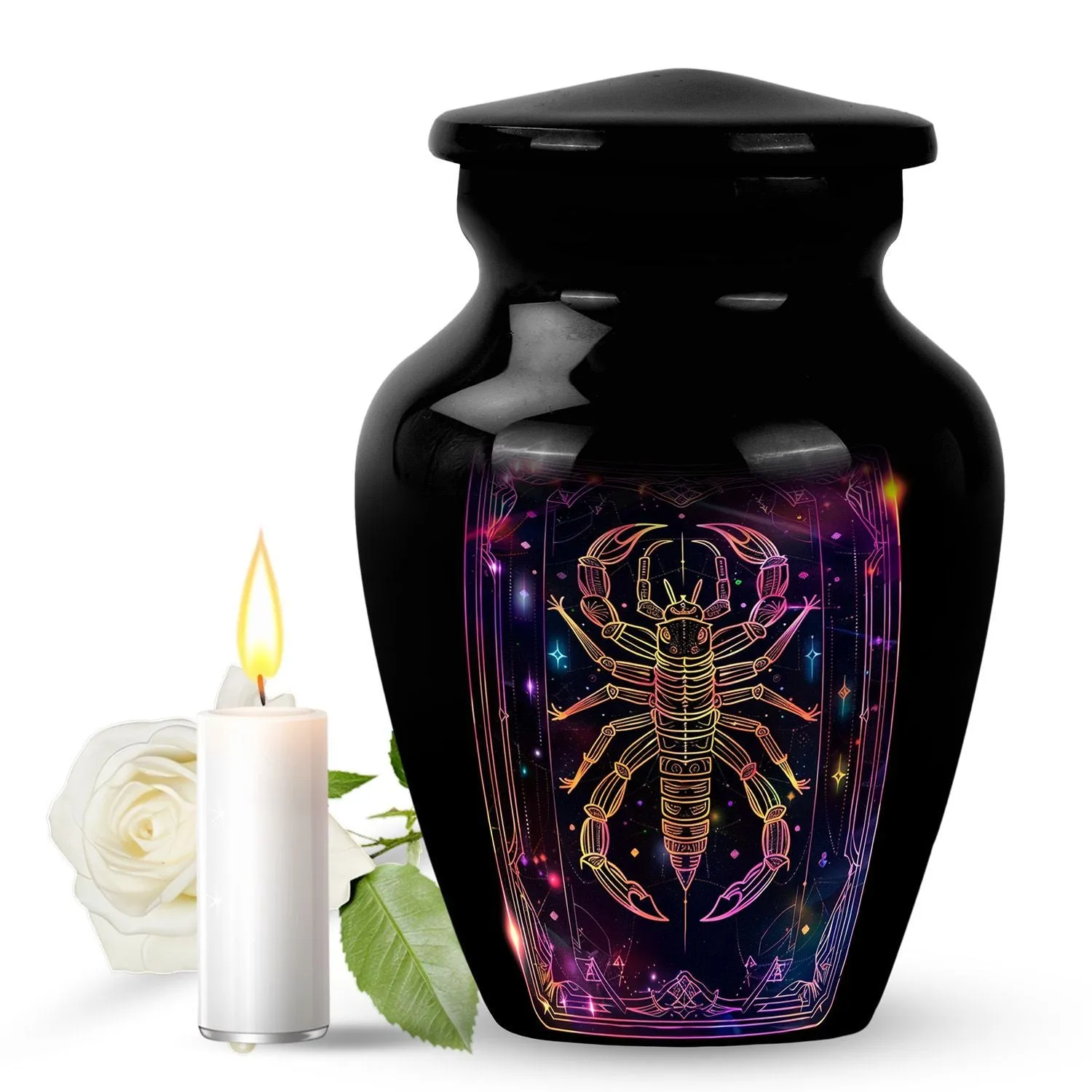 Zodiac Harmony Cremation Urn - Reverent Memorial for Loved Ones