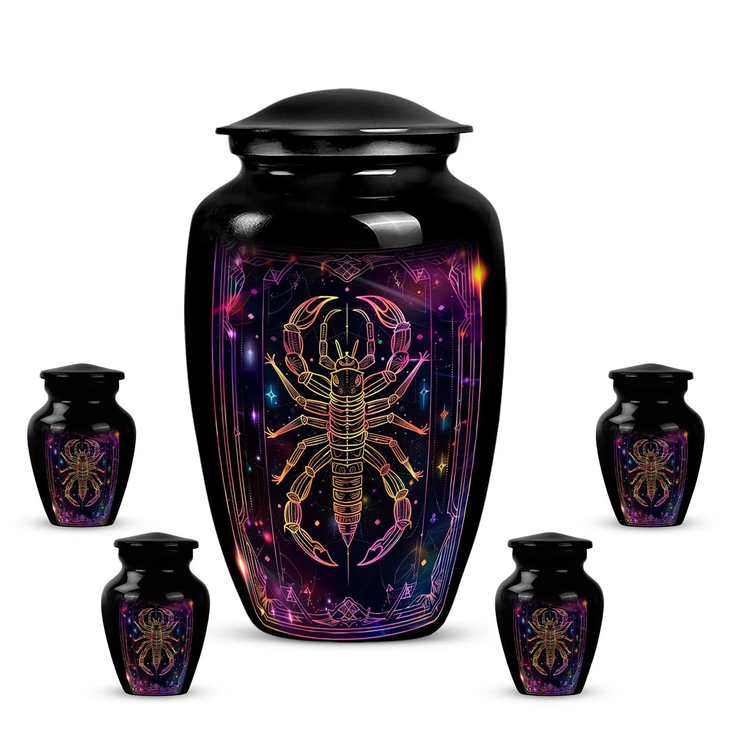 Zodiac Harmony Cremation Urn - Reverent Memorial for Loved Ones