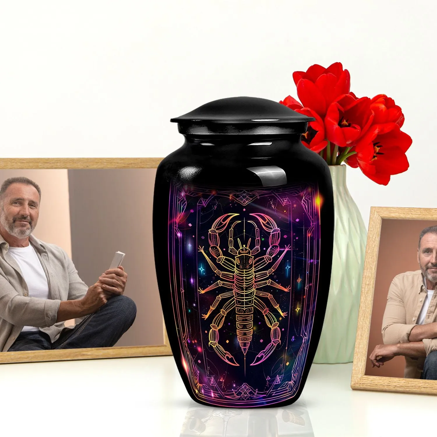 Zodiac Harmony Cremation Urn - Reverent Memorial for Loved Ones