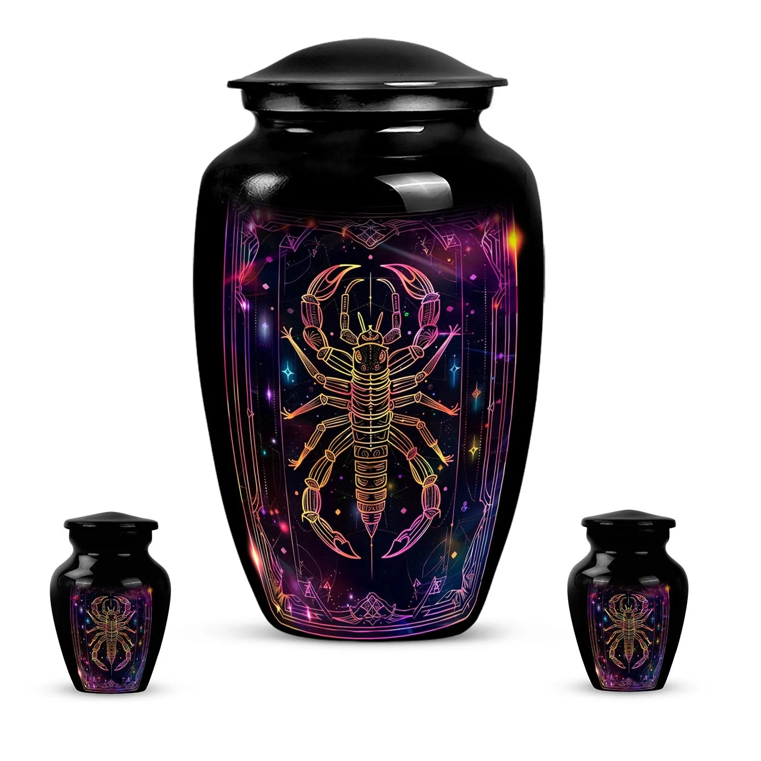 Zodiac Harmony Cremation Urn - Reverent Memorial for Loved Ones