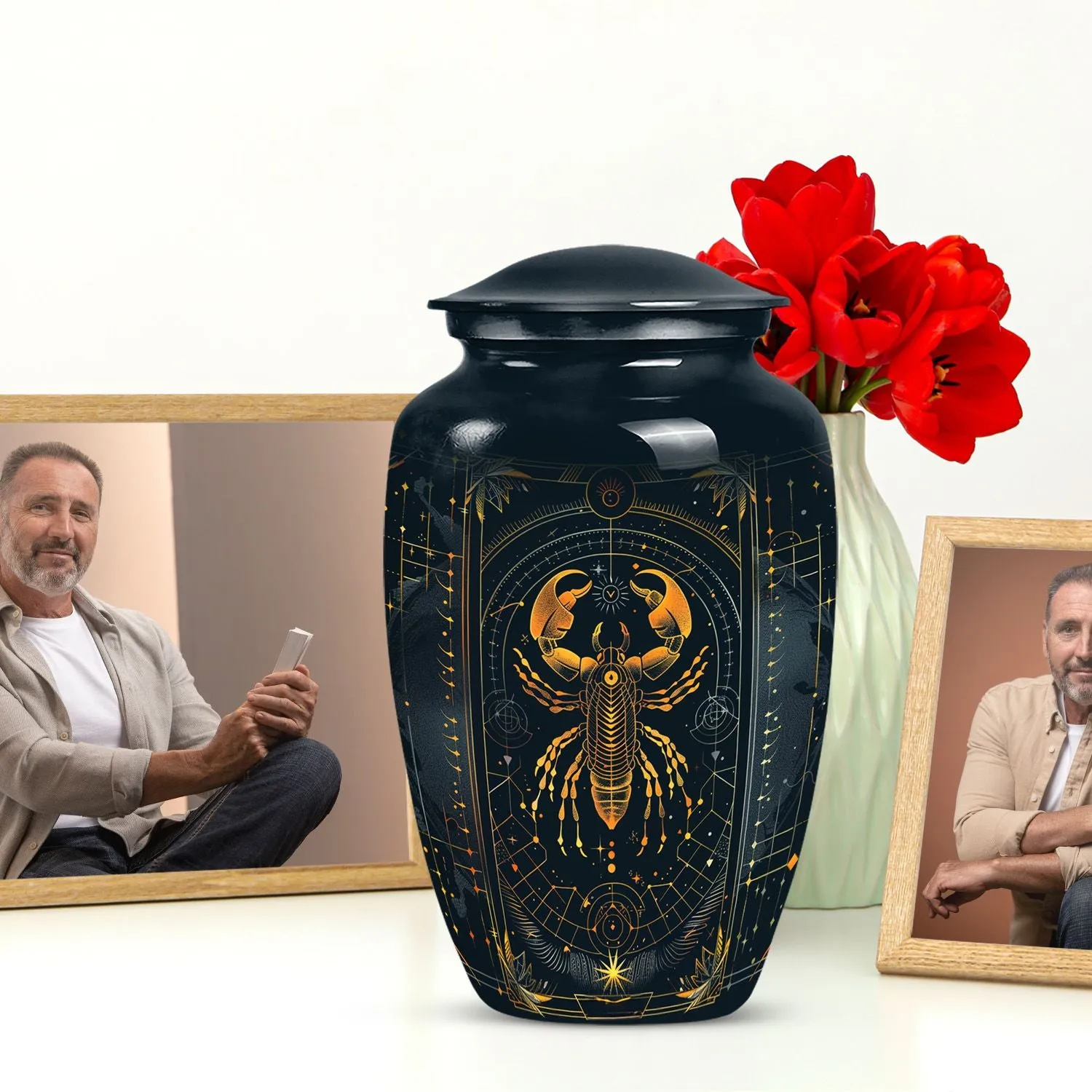 Zodiac Urn: Classic Memorial Cremation Solution for Women