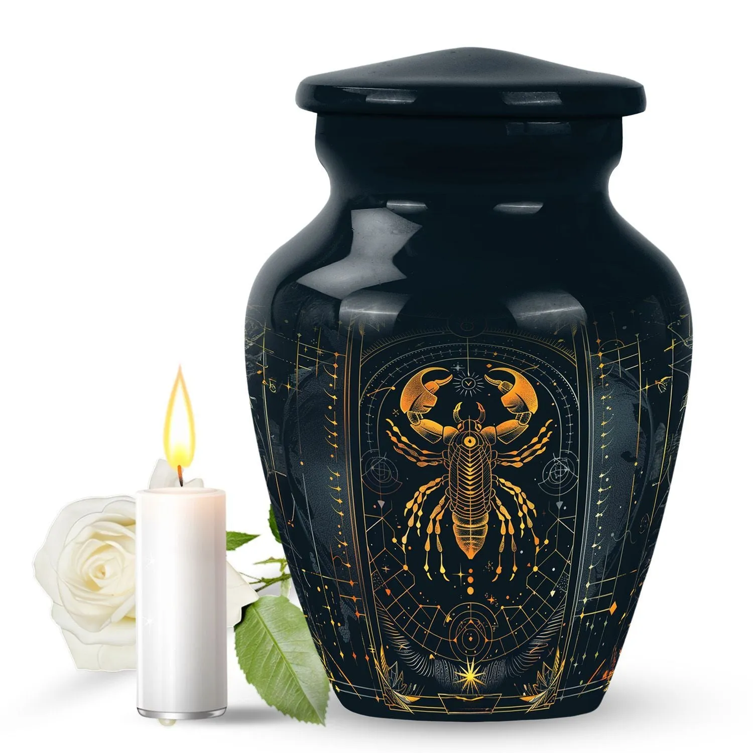 Zodiac Urn: Classic Memorial Cremation Solution for Women