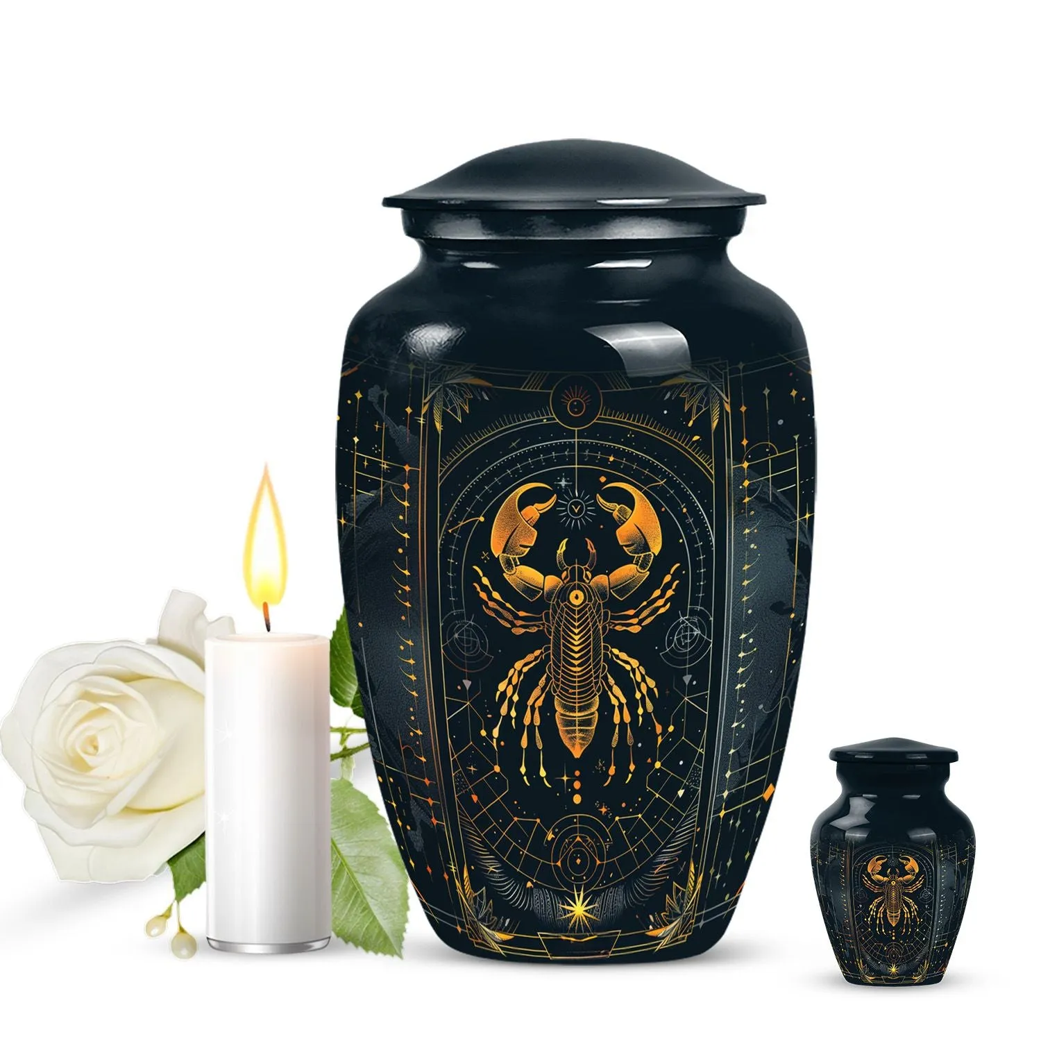 Zodiac Urn: Classic Memorial Cremation Solution for Women