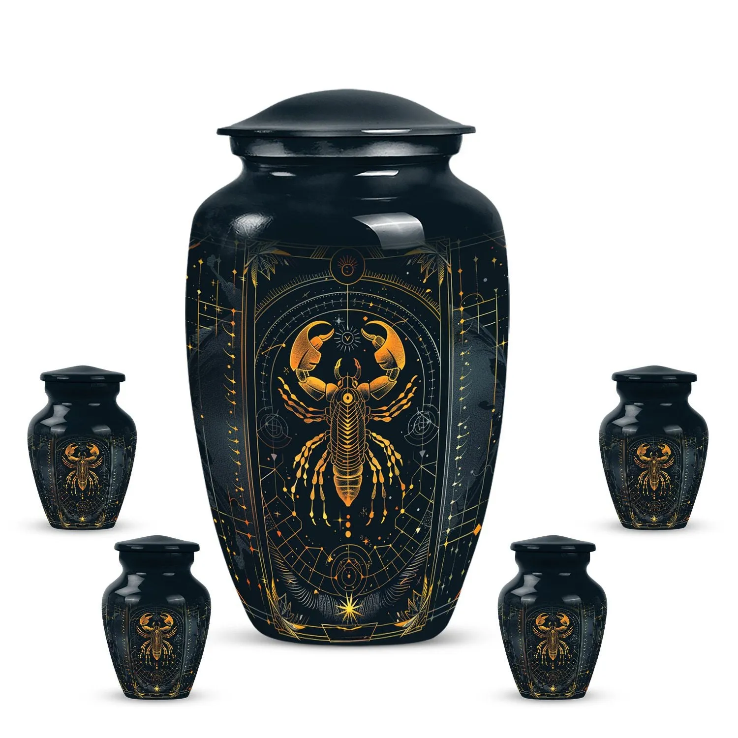 Zodiac Urn: Classic Memorial Cremation Solution for Women